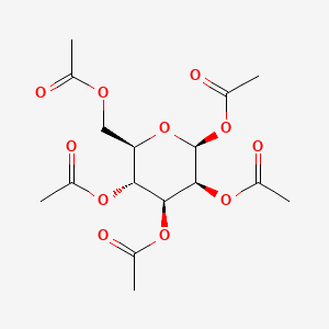 molecular formula C16H22O11 B1366884 Mannopyranose, pentaacetate, beta-d- CAS No. 4026-35-1