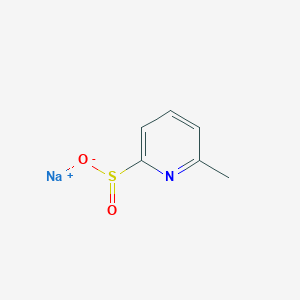 molecular formula C6H6NNaO2S B13668878 Sodium 6-methylpyridine-2-sulfinate 