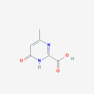 molecular formula C6H6N2O3 B13668882 4-Hydroxy-6-methylpyrimidine-2-carboxylic Acid CAS No. 1240596-66-0