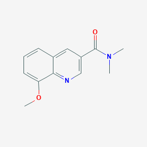 molecular formula C13H14N2O2 B13668884 8-Methoxy-N,N-dimethylquinoline-3-carboxamide 