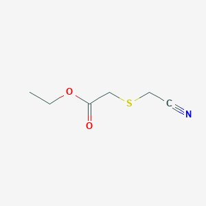 molecular formula C6H9NO2S B13668890 Ethyl [(cyanomethyl)sulfanyl]acetate CAS No. 56795-98-3
