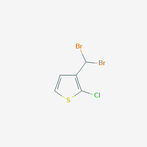 2-Chloro-3-(dibromomethyl)thiophene
