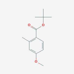 molecular formula C13H18O3 B13668900 tert-Butyl 4-methoxy-2-methylbenzoate 