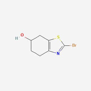 molecular formula C7H8BrNOS B13668921 2-Bromo-4,5,6,7-tetrahydrobenzo[d]thiazol-6-ol 