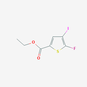molecular formula C7H6FIO2S B13668931 Ethyl 5-fluoro-4-iodothiophene-2-carboxylate 