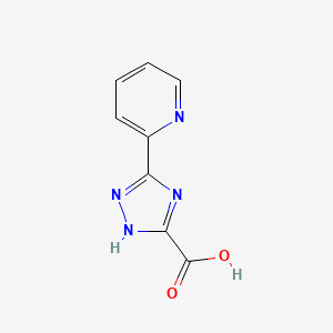 molecular formula C8H6N4O2 B1366896 5-Pyridin-2-yl-4H-[1,2,4]triazole-3-carboxylic acid 