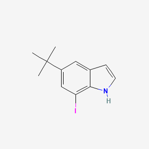 molecular formula C12H14IN B13668966 5-(tert-Butyl)-7-iodo-1H-indole 