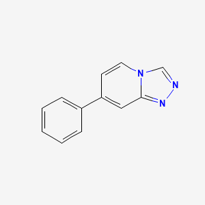 molecular formula C12H9N3 B13668974 7-Phenyl-[1,2,4]triazolo[4,3-a]pyridine 