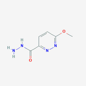 molecular formula C6H8N4O2 B13668990 6-Methoxypyridazine-3-carbohydrazide 