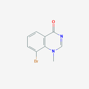 molecular formula C9H7BrN2O B13669067 8-Bromo-1-methylquinazolin-4(1H)-one 