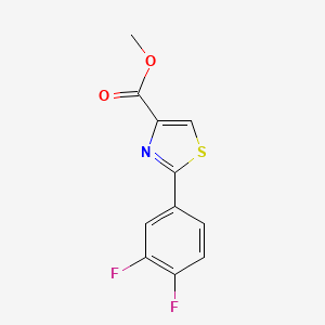 molecular formula C11H7F2NO2S B13669074 Methyl 2-(3,4-Difluorophenyl)thiazole-4-carboxylate 