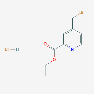 molecular formula C9H11Br2NO2 B13669106 Ethyl 4-(bromomethyl)picolinate hydrobromide 