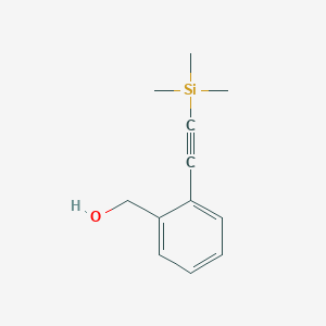 molecular formula C12H16OSi B13669119 (2-((Trimethylsilyl)ethynyl)phenyl)methanol CAS No. 229027-92-3