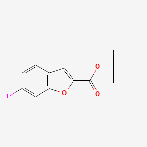 molecular formula C13H13IO3 B13669169 tert-Butyl 6-iodobenzofuran-2-carboxylate 