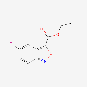 molecular formula C10H8FNO3 B13669221 Ethyl 5-Fluorobenzo[c]isoxazole-3-carboxylate 