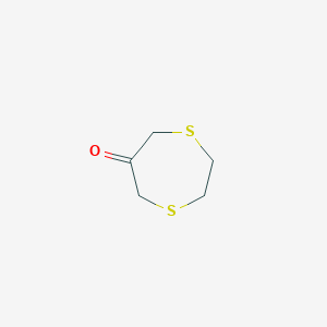 molecular formula C5H8OS2 B1366924 1,4-Dithiepan-6-one CAS No. 34654-19-8
