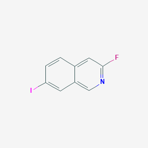 molecular formula C9H5FIN B13669273 3-Fluoro-7-iodoisoquinoline 