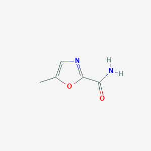molecular formula C5H6N2O2 B13669302 5-Methyloxazole-2-carboxamide 