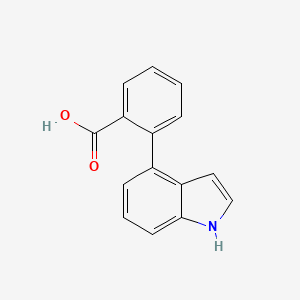 molecular formula C15H11NO2 B13669309 2-(1H-indol-4-yl)benzoic acid 