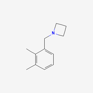 molecular formula C12H17N B13669331 1-(2,3-Dimethylbenzyl)azetidine 