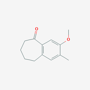 molecular formula C13H16O2 B13669370 3-Methoxy-2-methyl-6,7,8,9-tetrahydro-5H-benzo[7]annulen-5-one 