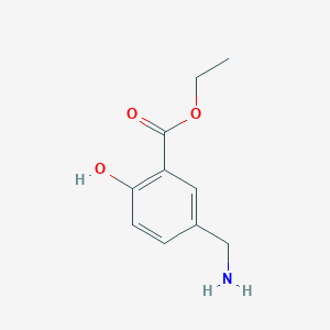 molecular formula C10H13NO3 B13669384 Ethyl 5-(aminomethyl)-2-hydroxybenzoate 