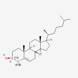 molecular formula C27H46O B1366941 Cholesterol-13C2 CAS No. 78887-48-6