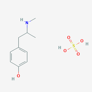 molecular formula C10H17NO5S B1366943 Pholedrine sulphate CAS No. 6114-26-7