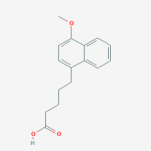 molecular formula C16H18O3 B13669464 5-(4-Methoxy-1-naphthyl)pentanoic Acid 