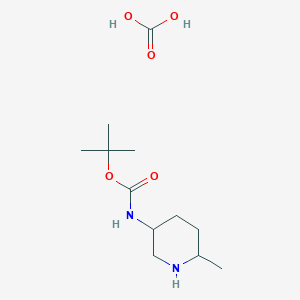 molecular formula C12H24N2O5 B13669466 tert-Butyl (6-methylpiperidin-3-yl)carbamate carbonate 