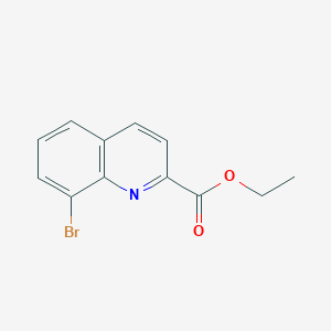 molecular formula C12H10BrNO2 B13669499 Ethyl 8-bromoquinoline-2-carboxylate 