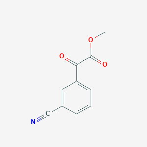 molecular formula C10H7NO3 B13669504 Methyl 2-(3-cyanophenyl)-2-oxoacetate 