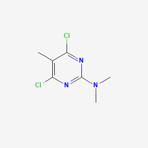 molecular formula C7H9Cl2N3 B1366951 4,6-dichloro-N,N,5-trimethylpyrimidin-2-amine CAS No. 61770-00-1