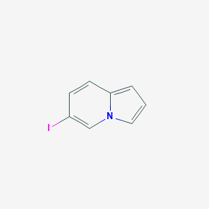 molecular formula C8H6IN B13669522 6-Iodoindolizine 
