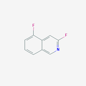 molecular formula C9H5F2N B13669526 3,5-Difluoroisoquinoline 