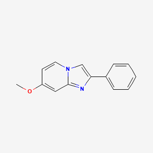 molecular formula C14H12N2O B13669529 7-Methoxy-2-phenylimidazo[1,2-a]pyridine 