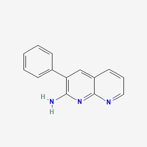 molecular formula C14H11N3 B1366953 3-Phenyl-1,8-naphthyridin-2-amine CAS No. 5174-94-7