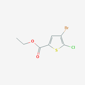 molecular formula C7H6BrClO2S B13669586 Ethyl 4-bromo-5-chlorothiophene-2-carboxylate 