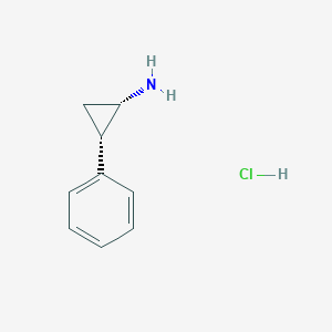 molecular formula C9H12ClN B1366960 cis-2-Phenylcyclopropylamine hydrochloride 