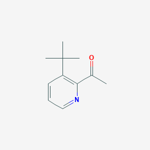 molecular formula C11H15NO B13669617 1-(3-(tert-Butyl)pyridin-2-yl)ethanone 