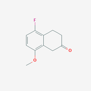 molecular formula C11H11FO2 B13669645 5-fluoro-8-methoxy-3,4-dihydronaphthalen-2(1H)-one 