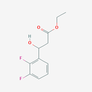 molecular formula C11H12F2O3 B13669647 Ethyl 3-(2,3-difluorophenyl)-3-hydroxypropanoate 