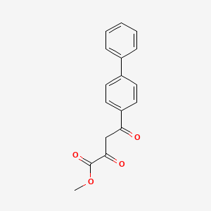 molecular formula C17H14O4 B1366965 Methyl 2,4-dioxo-4-(4-phenylphenyl)butanoate CAS No. 63656-27-9