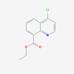 molecular formula C12H10ClNO2 B13669727 Ethyl 4-chloroquinoline-8-carboxylate 
