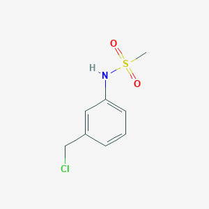 molecular formula C8H10ClNO2S B1366977 N-(3-(氯甲基)苯基)甲磺酰胺 CAS No. 362529-31-5
