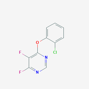 molecular formula C10H5ClF2N2O B1366979 4-(2-Chlorophenoxy)-5,6-difluoropyrimidine 
