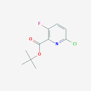 molecular formula C10H11ClFNO2 B13669794 tert-Butyl 6-chloro-3-fluoropicolinate 