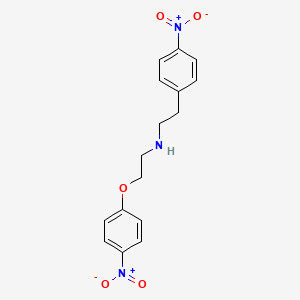 molecular formula C16H17N3O5 B1366982 2-(4-硝基苯氧基)-N-[2-(4-硝基苯基)乙基]乙胺 CAS No. 226992-13-8