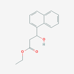 molecular formula C15H16O3 B13669894 Ethyl 3-Hydroxy-3-(1-naphthyl)propanoate 
