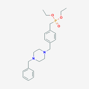 molecular formula C23H33N2O3P B136699 Diethyl benzylpiperazinomethylbenzylphosphonate CAS No. 157524-21-5